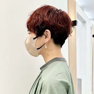 ショート カラー パーマ ショート/パーマ/ MIOのヘアスタイル