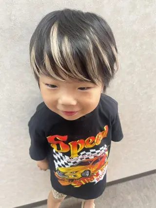 ショート カラー キッズ 池田 景子のヘアスタイル