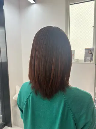セミロング カラー Wカラーヘアアレンジ さあやのヘアスタイル