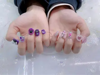 ネイル パーツ全部¥110 サロンミミのネイルデザイン