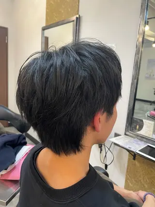 ミディアム メンズ 新宿/ハイトーン カラー/AKI🍎のヘアスタイル