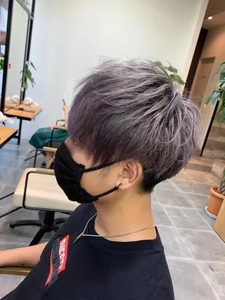 ショート カラー メンズ 天野 開のヘアスタイル