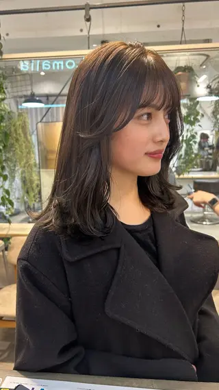 ミディアム カラー じゅわっと暖色カラー 🍊Moemiのヘアスタイル