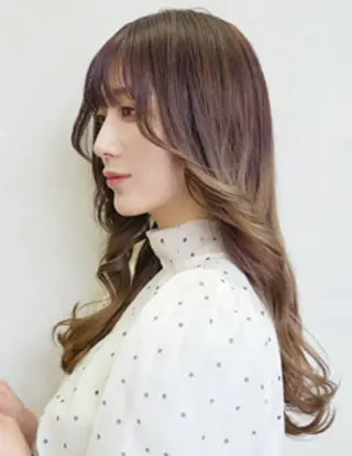 ロング カラー パーマ アートディレクター のぐちのヘアスタイル