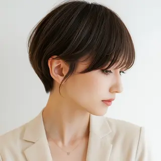 ショート カラー パーマ KAKKY/ショート レイヤー/千種/池下のヘアスタイル