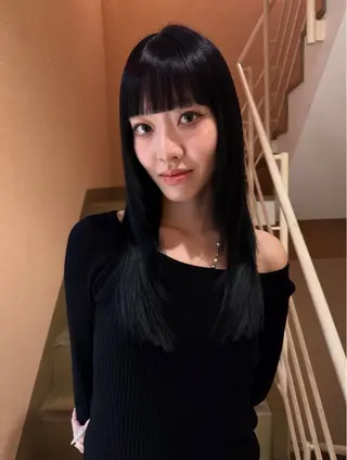 ロング 𝑲𝑨𝑯𝑶 艶カラー／盛れヘア♡のヘアスタイル