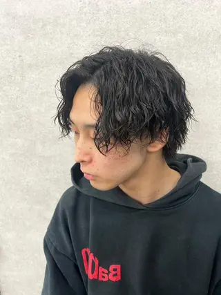 メンズ 🔥大人の色気パーマ メンズヘア特化🔥のヘアスタイル