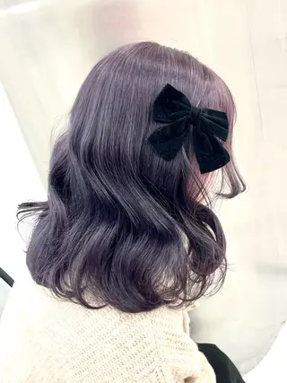 ロング ❤︎ワンホンガーリー なハイトーンヘア❤︎のヘアスタイル