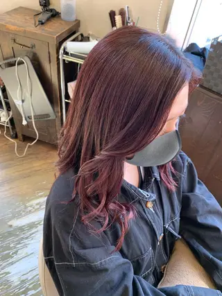 セミロング カラー 中野  淳のヘアスタイル