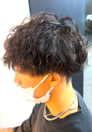 ショート メンズ パーマ&髪質改善職人 稲本　来耶のヘアスタイル