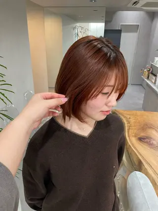 ショート カラー 🍐透明感カラー🍐 レイヤーカットのヘアスタイル