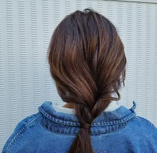 ヘアアレンジ カラー 🙃 透明感カラー/ボブのヘアスタイル