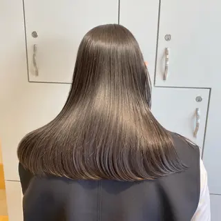 ロング カラー ボブ/ミニボブ 透明感カラーkadoのヘアスタイル