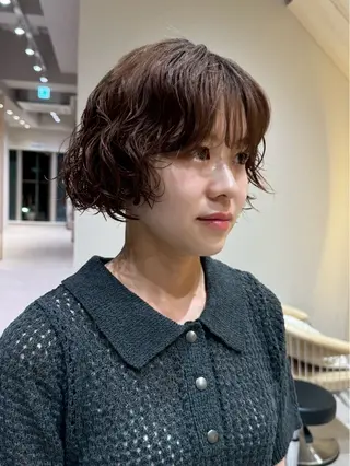 ショート 🩵縮毛矯正・ボブ 岩原朋也🩵のヘアスタイル