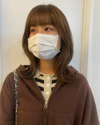 セミロング カラー ichika/福岡 /透明感カラー🤎のヘアスタイル