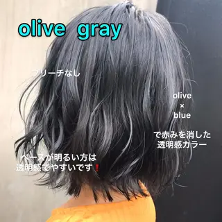ミディアム カラー 赤み消し韓国ヘア レイヤー縮毛🤍渡邉のヘアスタイル