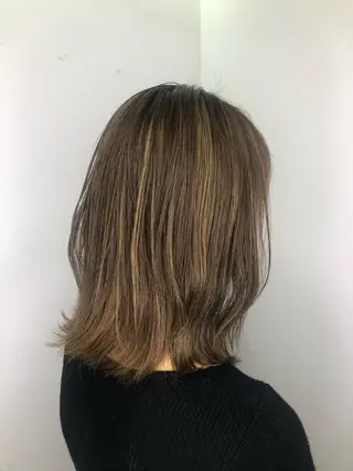 セミロング カラー 🤎ベージュカラー/ 髪質改善/山岸🤎のヘアスタイル