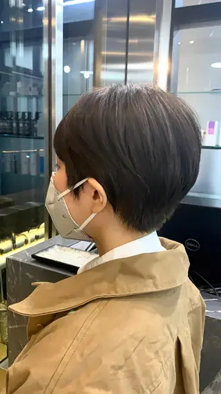 ショート カラー 韓国レイヤー✨ yasuko銀座のヘアスタイル