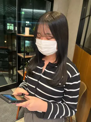 ロング カラー yuuri🎀/大宮 /韓国ヘア/レイヤーのヘアスタイル