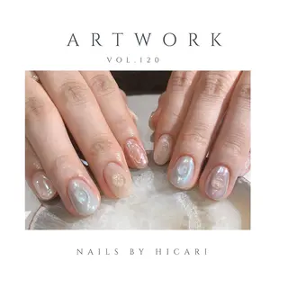 ショート カラー ネイル マツエク・マツパ illum hicariのネイルデザイン