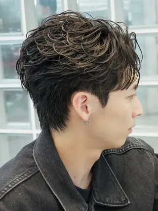 ショート パーマ メンズ 久保田 良のヘアスタイル