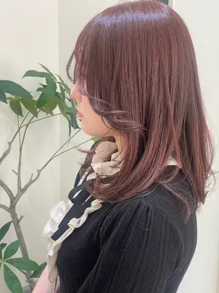 ミディアム 𓇼透明感カラー𓇼 フジノ ケイ 🫧のヘアスタイル