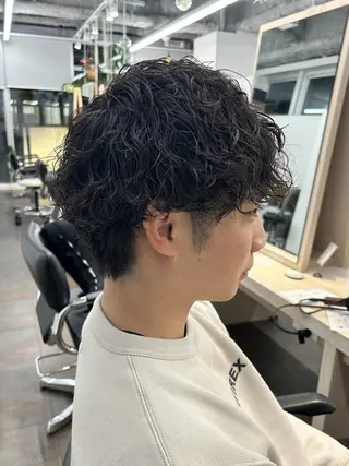 ショート メンズ パーマ メンズパーマ/ メンズカット/タクヤのヘアスタイル