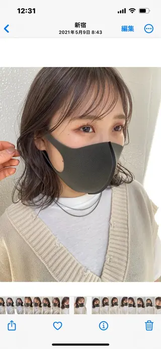 ミディアム 宮城 星のヘアスタイル