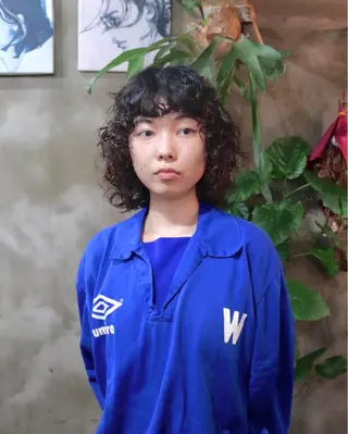 ミディアム パーマ 木村陸弥🌿似合わせ 再現性メンズヘアのヘアスタイル