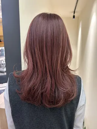 ロング カラー hub hair レイヤー/透明感のヘアスタイル