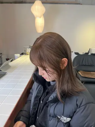 ミディアム カラー Sanaダブルカラー ✨️パルコ徒歩1分のヘアスタイル