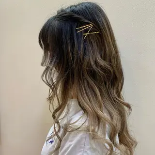 セミロング カラー 板倉　花連 💌リピーター様へ↓のヘアスタイル