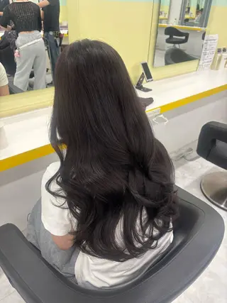 ロング カラー ベージュ×レイヤー 🤎横浜/miu🤎のヘアスタイル