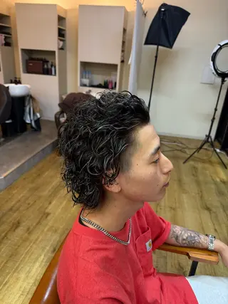 パーマ メンズ 鎌倉 勇利/特殊ヘアのヘアスタイル