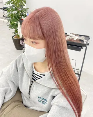 セミロング カラー 🌈haru🌻 藤沢ハイトーン🌈のヘアスタイル