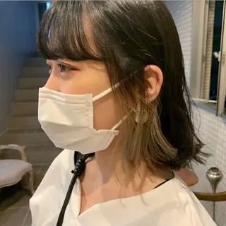 ショート カラー うえの ももねのヘアスタイル