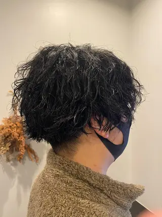 ミディアム カラー パーマ ヘアアレンジ メンズ メンズパーマの巨匠 鈴木純のヘアスタイル