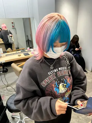 ショート SAEKI【ior 】北千住店ブリーチのヘアスタイル