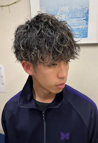 ショート パーマ メンズ フジムラ ヒロタカのヘアスタイル