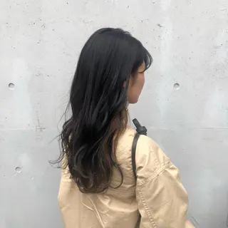 ロング カラー ヘアアレンジ 酸性縮毛矯正🧴韓国 レイヤー/髪質改善のヘアスタイル