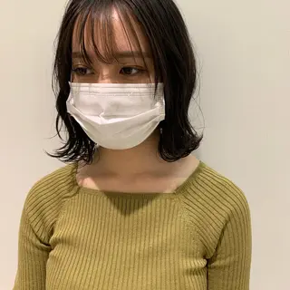 ミディアム カラー 鳥越 一希のヘアスタイル