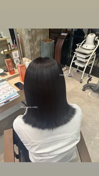 ミディアム rio¦ブラウン¦暗 髪¦縮毛矯正🌙のヘアスタイル