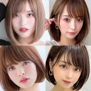 ミディアム レイヤー/髪質改善 縮毛/ハッシュカットのヘアスタイル