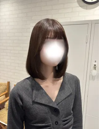 ミディアム カラー ヘアアレンジ kei🤎ベージュ /透明感カラー/博多のヘアスタイル