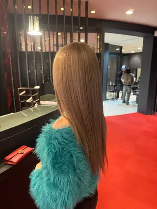 ロング 水谷 亮太のヘアスタイル