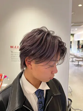 ミディアム パーマ メンズ メンズパーマ 特化/京橋/栗野のヘアスタイル