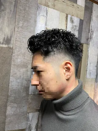 ショート パーマ メンズ メンズ特化型/永井 友貴のヘアスタイル
