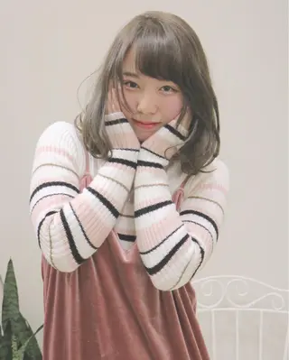 ミディアム 柳澤 興輝のヘアスタイル