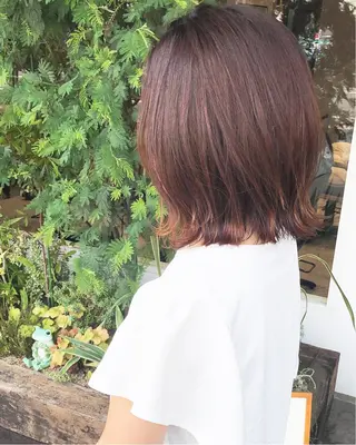 ミディアム カラー ヘアアレンジ ture by gladのヘアスタイル