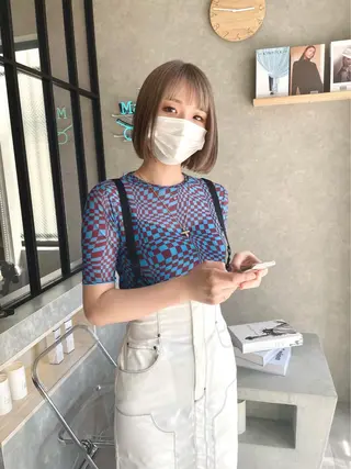 ショート カラー 一ノ瀬 暁のヘアスタイル